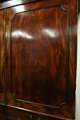 Antique George III Mahogany 2 Door Wardrobe