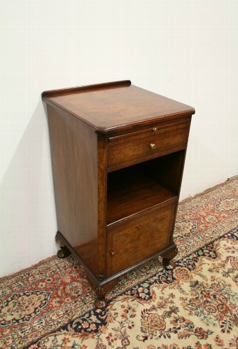 Burr Walnut Bedside Locker