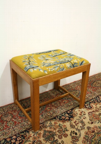 Arts & Crafts Style Oak Stool
