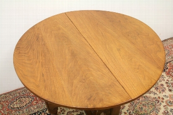 Antique Jacobean Style Demi Lune Walnut Table