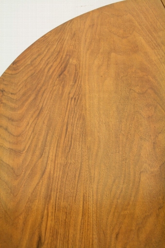 Antique Jacobean Style Demi Lune Walnut Table
