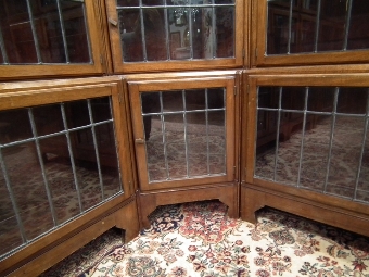 Antique Set of 5 Mahogany Sectional/Stacker Bookcases