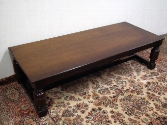 Large Solid Oak Rectangular Coffee Table