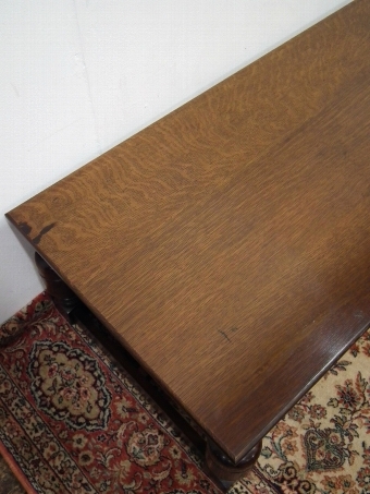 Antique Large Solid Oak Rectangular Coffee Table