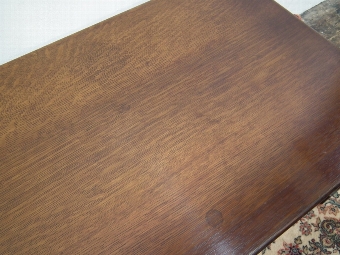 Antique Large Solid Oak Rectangular Coffee Table