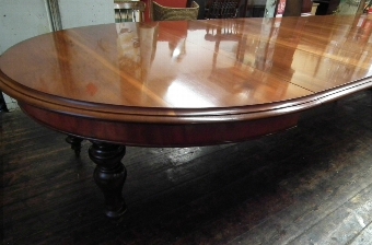 Antique Mid Victorian Mahogany Dining Table