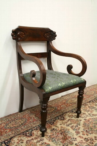 Antique Set of 6 William IV Mahogany Dining Chairs