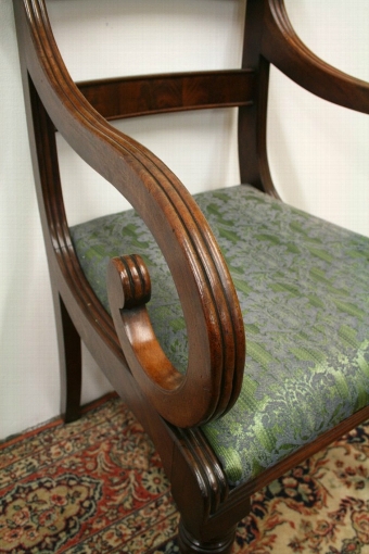 Antique Set of 6 William IV Mahogany Dining Chairs