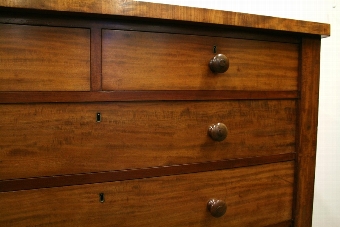 Antique Mid Victorian Mahogany Chest of Drawers