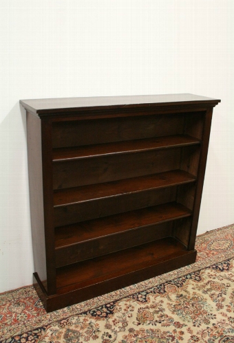 Victorian Mahogany Open Bookcase