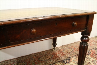 Antique Mid Victorian Mahogany Writing Table