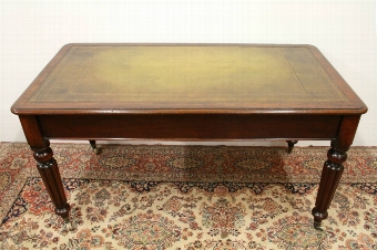 Antique Mid Victorian Mahogany Writing Table