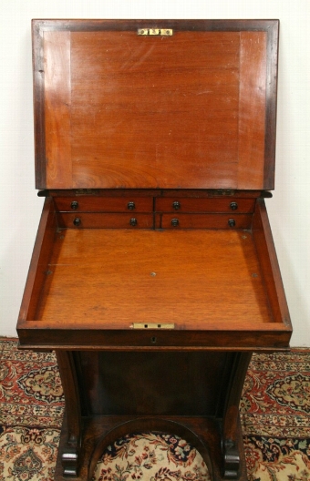 Antique Early Victorian Rosewood Davenport