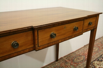 Antique George III Breakfront Mahogany Side Table