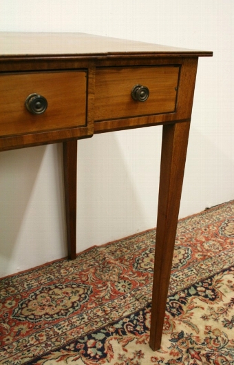 Antique George III Breakfront Mahogany Side Table