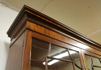 Antique George III Cylinder Bureau Bookcase