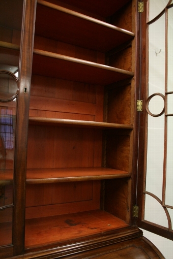 Antique George III Cylinder Bureau Bookcase