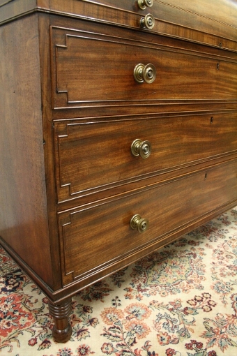 Antique George III Cylinder Bureau Bookcase