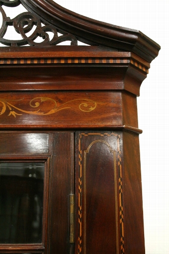 Antique Sheraton Style Corner Cupboard