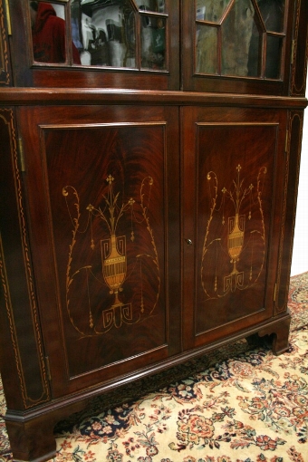 Antique Sheraton Style Corner Cupboard