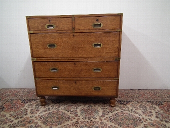Victorian Oak Military Chest