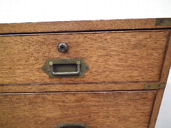 Antique Victorian Oak Military Chest