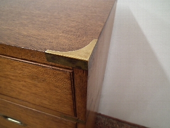 Antique Victorian Oak Military Chest