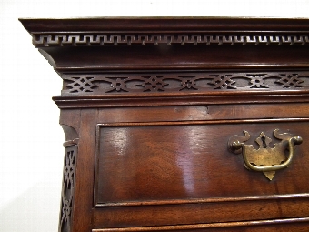Antique George III Mahogany Chippendale Chest on Chest