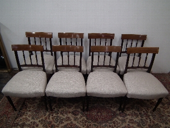 Set of 8 Scottish Mahogany Dining Chairs