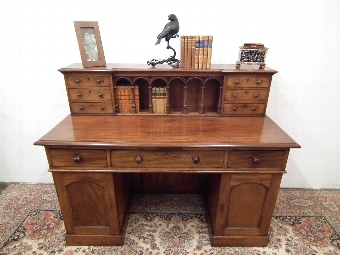 Mid Victorian Mahogany Desk