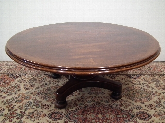 Circular Mahogany Coffee Table