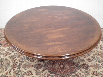 Antique Circular Mahogany Coffee Table