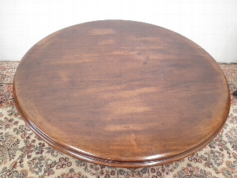 Antique Circular Mahogany Coffee Table