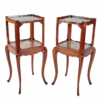 Pair of Morison & Co Walnut Bedside Cabinets