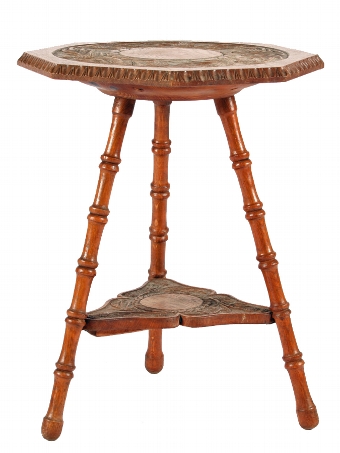 Oak Octagonal Occasional Table
