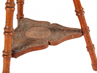Antique Oak Octagonal Occasional Table