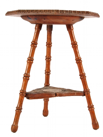 Antique Oak Octagonal Occasional Table