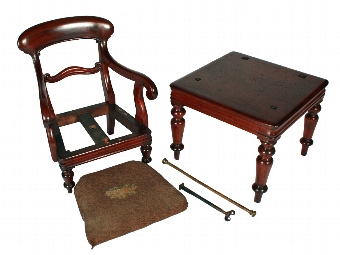 Antique William IV Mahogany Child's Chair