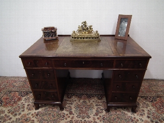 Mahogany Pedestal Desk