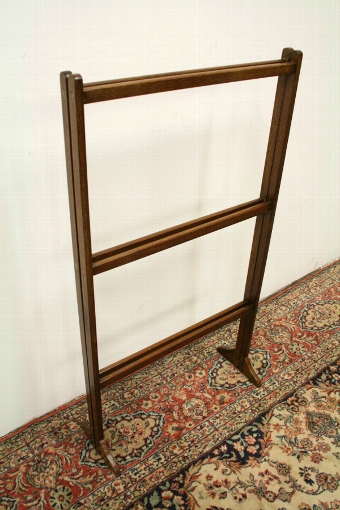 Antique Edwardian Mahogany Towel Rail