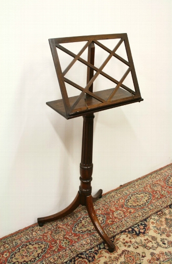 Victorian Walnut Adjustable Music Stand