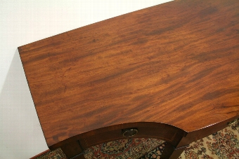 Antique George III Style Serpentine Mahogany Serving Table