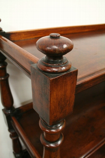 Antique Mid Victorian Mahogany Whatnot