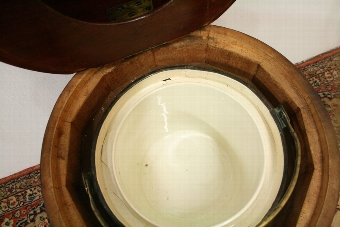 Antique Mid Victorian Circular Commode