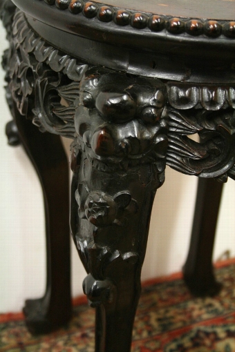 Antique Chinese Carved Hardwood Stand