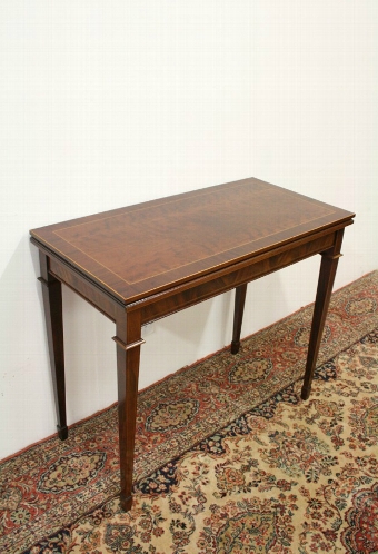 Edwardian Sheraton Style Card Table