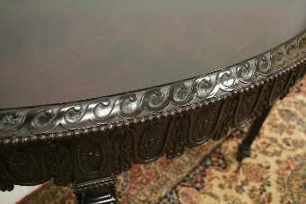 Antique Mahogany Demi Lune Side Table