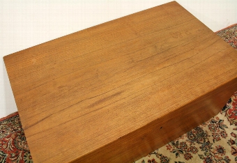 Antique Victorian Teak Travellers Trunk