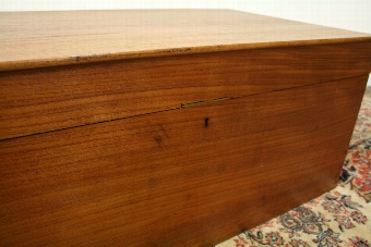 Antique Victorian Teak Travellers Trunk