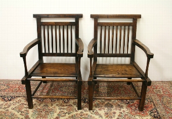 Pair of Elm Caithness Armchairs